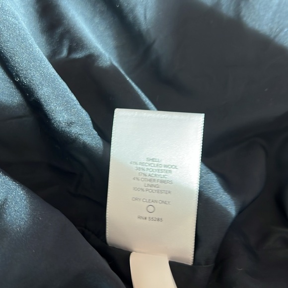 Express Plaid Coat Navy - Picture 9 of 9